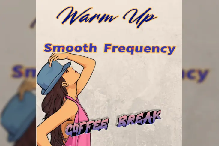 Couverture de la playlist Fréquence Douce Warm Up Coffee Break aux couleurs vibrantes